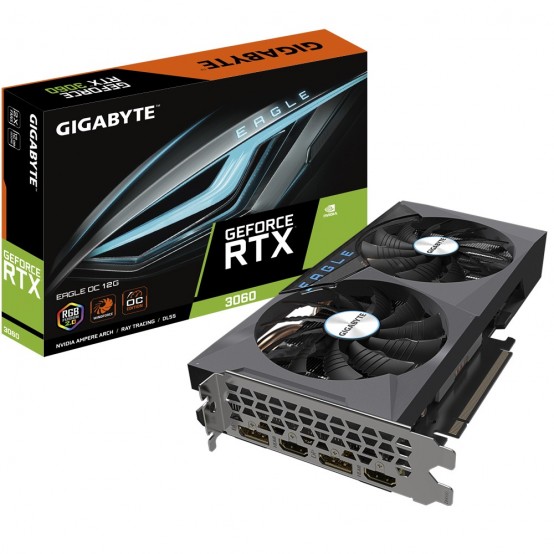 Placa video GigaByte GeForce RTX 3060 EAGLE OC 12G (rev. 2.0) GV-N3060EAGLE OC-12GD 2.0