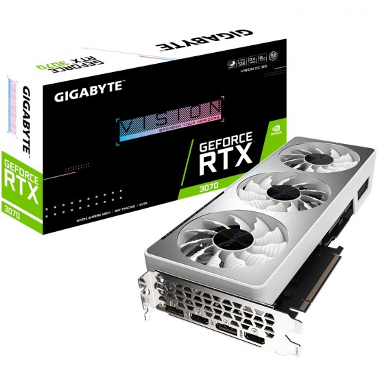 Placa video GigaByte GeForce RTX 3070 VISION OC 8G (rev. 2.0) GV-N3070VISION OC-8GD 2.0