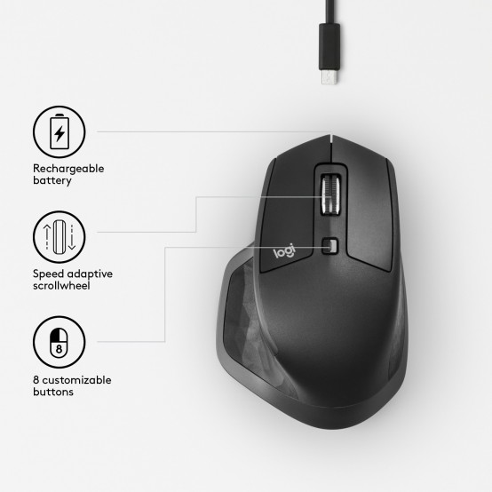 Mouse Logitech MX Master 2S 910-005139