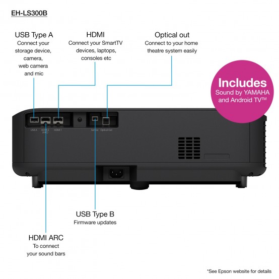 Videoproiector Epson EH-LS300B V11HA07140