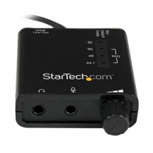 Placa de sunet StarTech.com USB Stereo Audio Adapter External Sound Card with SPDIF Digital Audio and Stereo Mic ICUSBAUDIO2D
