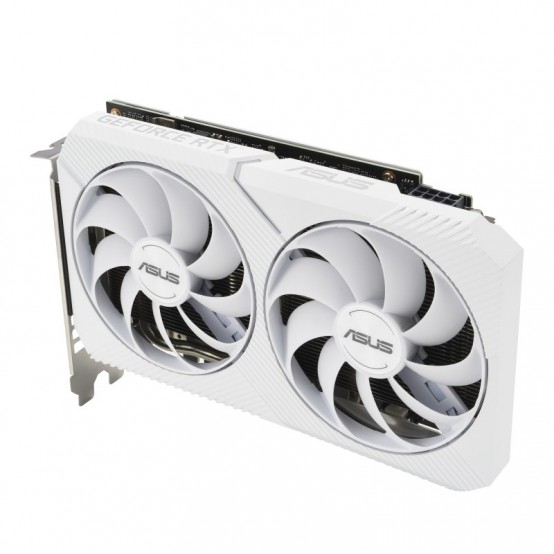Placa video ASUS Dual GeForce RTX 3060 White OC Edition 8GB GDDR6 DUAL-RTX3060-O8G-WHITE