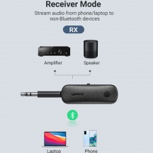 Adaptor Bluetooth Ugreen Audio Adapter Bluetooth - Aux Jack 3.5mm - Black 80893