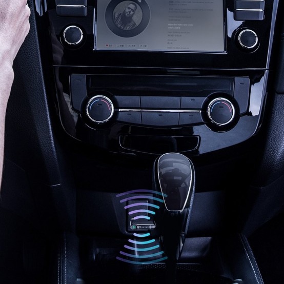 Adaptor Bluetooth Baseus Baseus - Audio Adapter Qiyin - Bluetooth, Aux Jack 3.5mm - Black WXQY-01