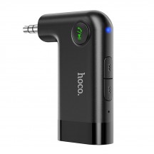 Adaptor Bluetooth Hoco Audio Adapter Bluetooth Dawn - Aux Jack 3.5mm - Black E53
