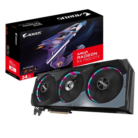 Placa video GigaByte AORUS Radeon RX 7900 XTX ELITE 24G GV-R79XTXAORUS E-24GD