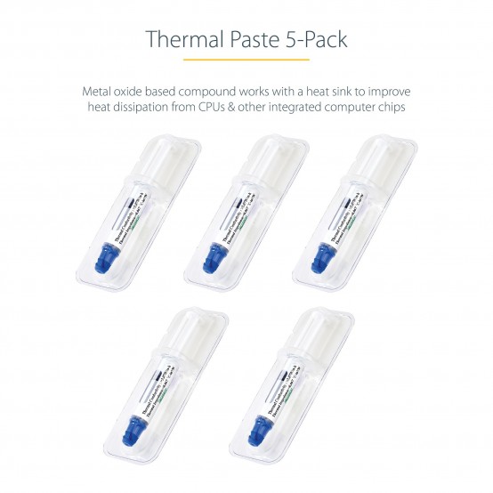 Pasta termoconductoare StarTech.com Thermal Paste, Pack of 5 Syringes SILV5-THERMAL-PASTE