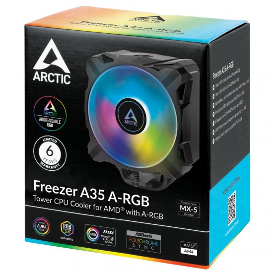 Cooler Arctic A35 A-RGB, compatibil AMD AM4/AM5 ACFRE00115A