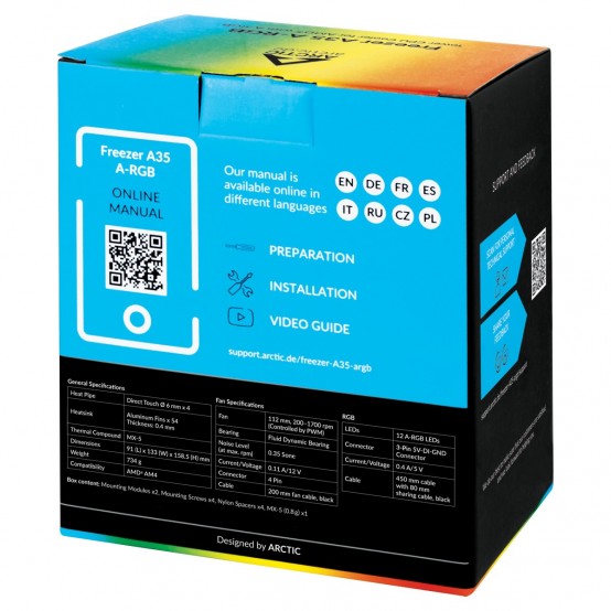Cooler Arctic A35 A-RGB, compatibil AMD AM4/AM5 ACFRE00115A