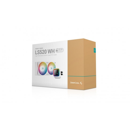 Cooler DeepCool LS520 alb iluminare aRGB R-LS520-WHAMNT-G-1