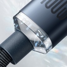 Cablu Baseus Data Cable Crystal Shine - Type-C to Type-C, 100W, 2m - Black CAJY000701