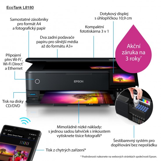 Imprimanta Epson EcoTank L8180 C11CJ21402