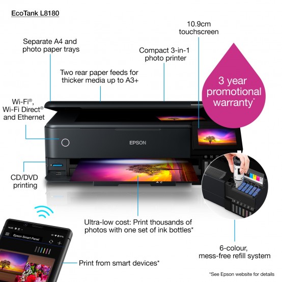 Imprimanta Epson EcoTank L8180 C11CJ21402