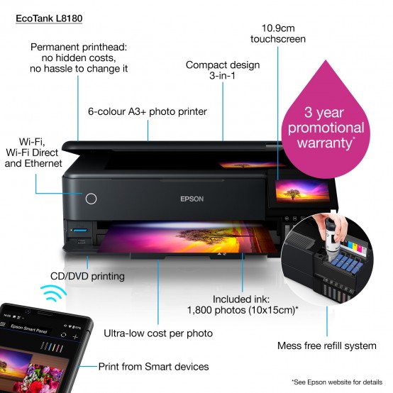 Imprimanta Epson EcoTank L8180 C11CJ21402