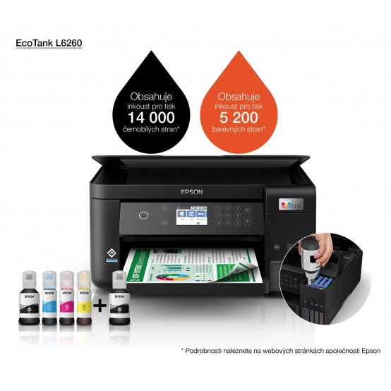 Imprimanta Epson EcoTank L6260 C11CJ62402
