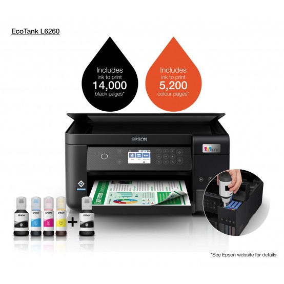 Imprimanta Epson EcoTank L6260 C11CJ62402