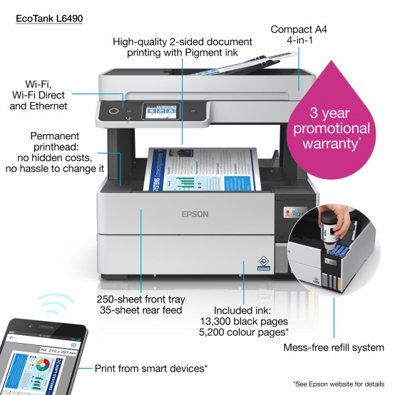 Imprimanta Epson EcoTank L6490 C11CJ88403
