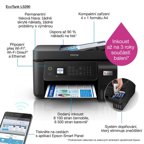 Imprimanta Epson EcoTank L5290 C11CJ65403