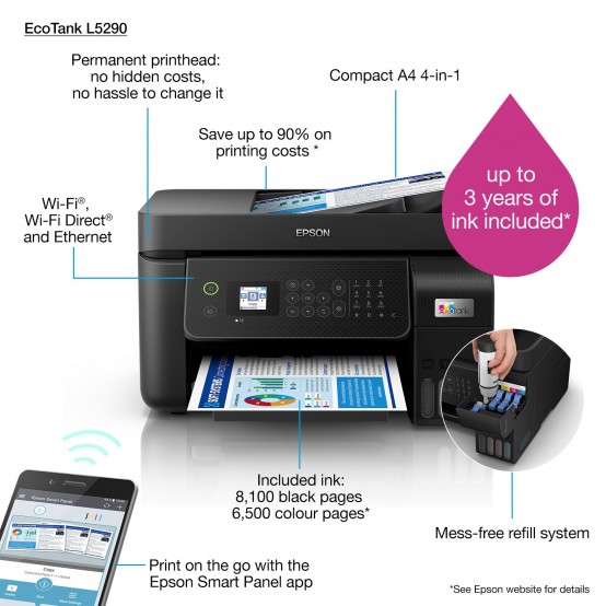 Imprimanta Epson EcoTank L5290 C11CJ65403