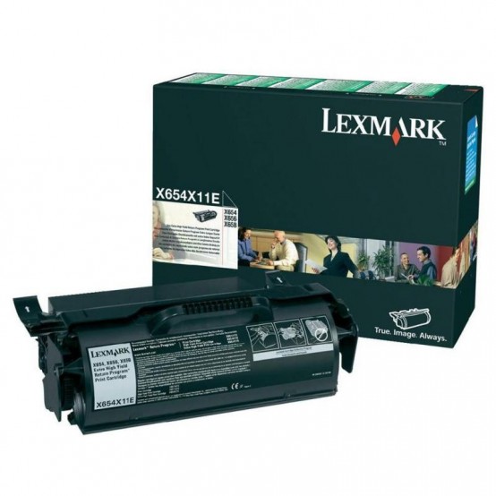 Cartus Lexmark Extra High Yield Return Program Print Cartridge X654X11E