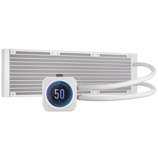 Cooler Corsair iCUE H150i ELITE LCD XT Display Liquid CPU Cooler, White CW-9060077-WW