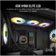 Cooler Corsair iCUE H150i ELITE LCD Display Liquid CPU Cooler CW-9060062-WW