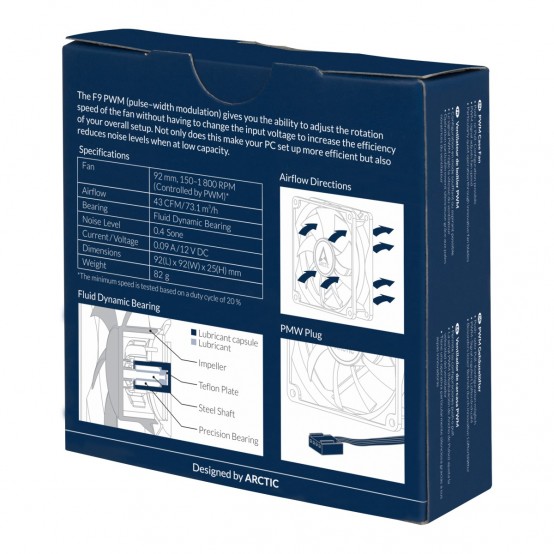 Ventilator Arctic Arctic F9 PWM ACFAN00213A