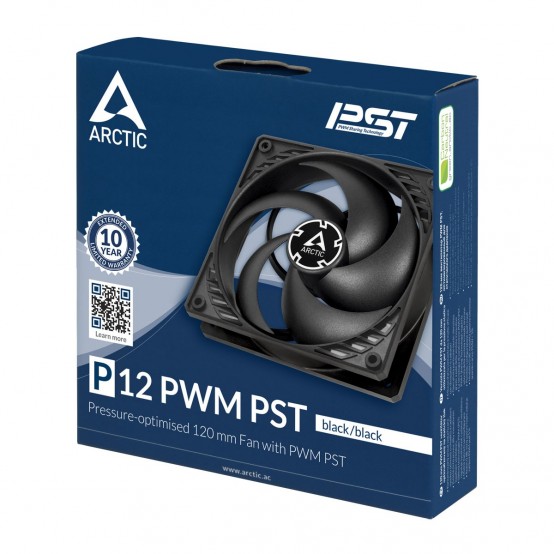 Ventilator Arctic P12 PWM PST (black/black) ACFAN00120A