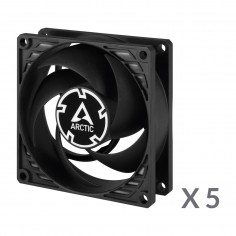 Ventilator Arctic P8 PWM PST, pachet 5 ventilatoare, negru ACFAN00154A 2