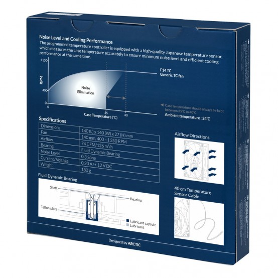 Ventilator Arctic F14 TC ACFAN00081A
