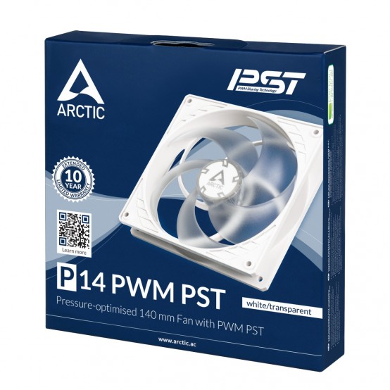 Ventilator Arctic P14 PWM PST, Alb/Transparent ACFAN00221A