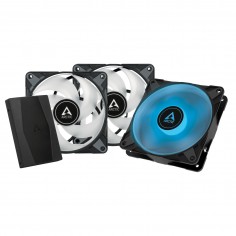 Ventilator Arctic P12 PWM PST RGB 0dB black, 120mm, incl. controller, 3-pack ACFAN00229A