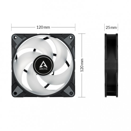 Ventilator Arctic P12 PWM PST A-RGB 0dB (Negru) ACFAN00231A