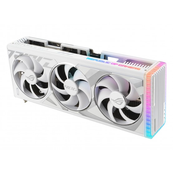Placa video ASUS ROG Strix GeForce RTX 4090 24GB GDDR6X White OC Edition ROG-STRIX-RTX4090-O24G-WHITE