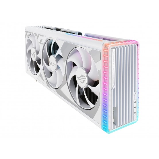 Placa video ASUS ROG Strix GeForce RTX 4090 24GB GDDR6X White OC Edition ROG-STRIX-RTX4090-O24G-WHITE