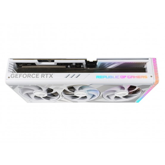 Placa video ASUS ROG Strix GeForce RTX 4090 24GB GDDR6X White OC Edition ROG-STRIX-RTX4090-O24G-WHITE