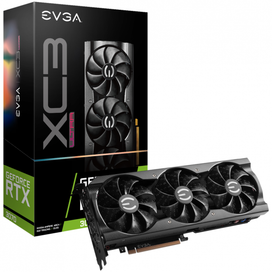 Placa video EVGA GeForce RTX 3070 XC3 ULTRA GAMING, 08G-P5-3755-KR, 8GB GDDR6, iCX3 Cooling, ARGB LED, Metal Backplate 08G-P5-3