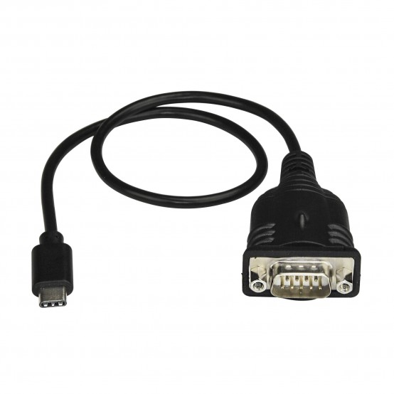 Adaptor StarTech.com USB C to Serial Adapter Cable 16" (40cm) - USB Type C to RS232 (DB9) Converter Cable - USB-C Serial Cable