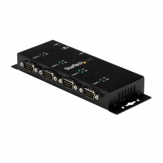 Adaptor StarTech.com 4 Port USB to DB9 RS232 Serial Adapter Hub – Industrial DIN Rail and Wall Mountable ICUSB2324I 2