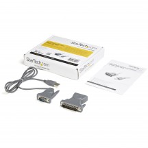 Adaptor StarTech.com USB to RS232 DB9/DB25 Serial Adapter Cable - M/M ICUSB232DB25