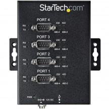 Adaptor StarTech.com 4 Port Serial Hub USB to RS232/RS485/RS422 Adapter - Industrial USB 2.0 to DB9 Serial Converter Hub - IP30