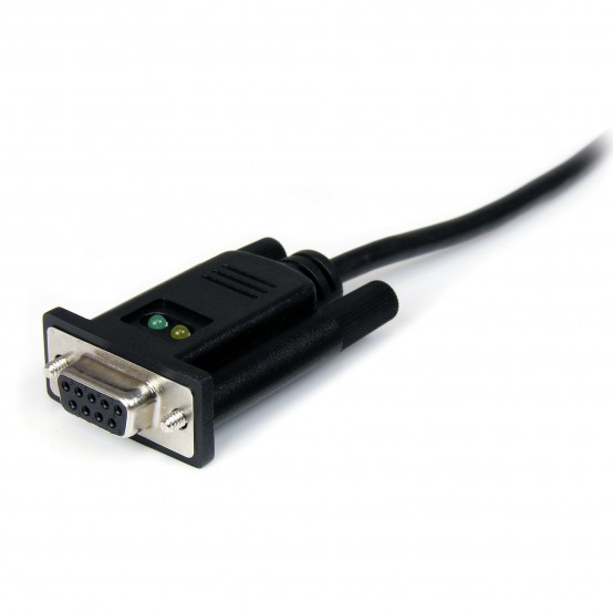 Adaptor StarTech.com USB to Serial RS232 Adapter - DB9 Serial DCE Adapter Cable with FTDI - Null Modem - USB 1.1 / 2.0 - Bus-Po