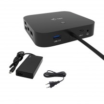 Docking Station iTec USB-C HDMI DP Docking Station with Power Delivery 65W + i-tec Universal Charger 77 W C31HDMIDPDOCKPD65