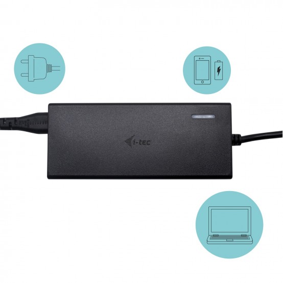 Docking Station iTec USB-C HDMI DP Docking Station with Power Delivery 65W + i-tec Universal Charger 77 W C31HDMIDPDOCKPD65