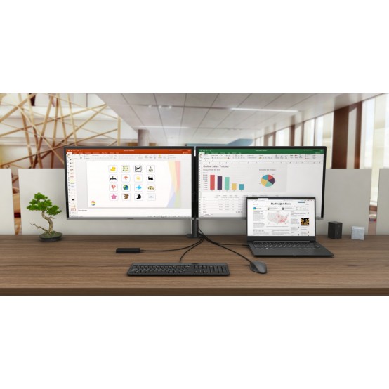 Docking Station iTec USB-C HDMI DP Docking Station with Power Delivery 65W + i-tec Universal Charger 77 W C31HDMIDPDOCKPD65