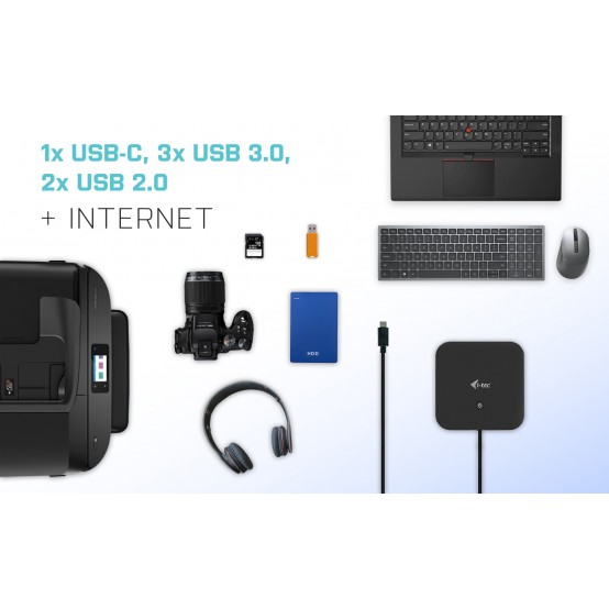 Docking Station iTec USB-C HDMI DP Docking Station with Power Delivery 65W + i-tec Universal Charger 77 W C31HDMIDPDOCKPD65