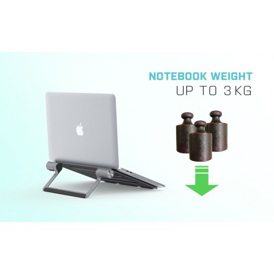 Docking Station iTec Metal Cooling Stand for notebooks (up-to 15.6”) with USB-C Docking Station (Power Delivery 100 W) C31MET