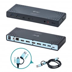 Docking Station iTec USB 3.0 / USB-C / Thunderbolt 3 Dual Display Docking Station + Power Delivery 65W CADUA4KDOCKPDL