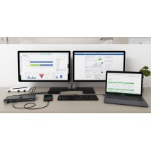 Docking Station iTec USB 3.0 / USB-C / Thunderbolt 3 Dual Display Docking Station + Power Delivery 65W CADUA4KDOCKPDL
