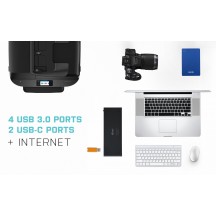 Docking Station iTec USB 3.0 / USB-C / Thunderbolt 3 Dual Display Docking Station + Power Delivery 65W CADUA4KDOCKPDL